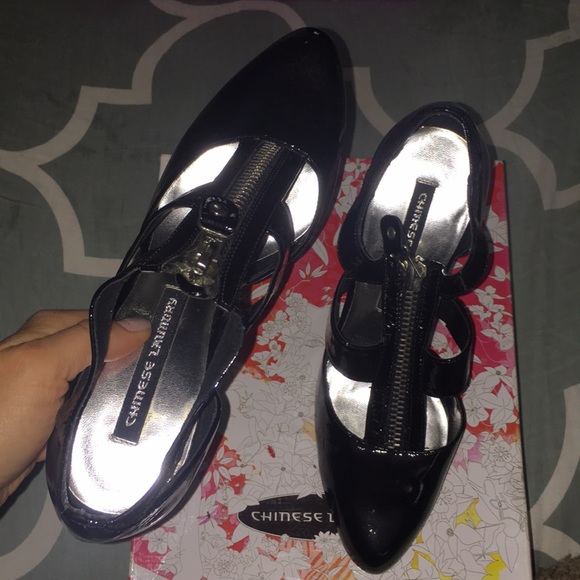 Chinese Laundry “A-LIST” Black Patent Heels sz 8 - Picture 7 of 8